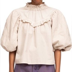 Sea Layla Quilt Sleeve Cotton Blouse